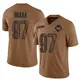 Limited Brown Men's Efe Obada Washington Commanders 2023 Salute To Service Jersey