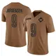 Limited Brown Youth Sonny Jurgensen Washington Commanders 2023 Salute To Service Jersey